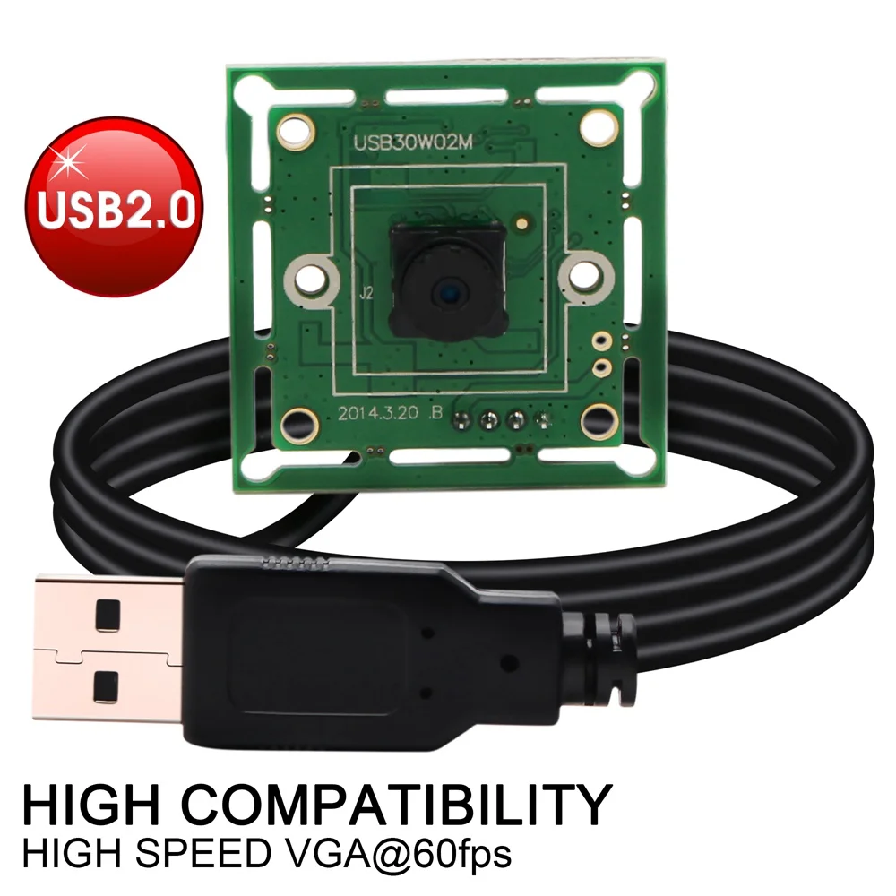 ELP Mini M7 Lens веб камера 640*480 VGA 60fps USB2.0 OmniVision очень маленькая 32x32 мм USB с цветным cmos