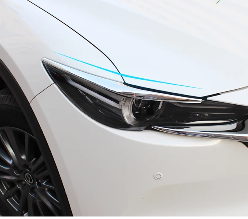 Для Mazda CX5,- передняя фара брови реснички на фары отделка внешние аксессуары ABS хром авто отделка