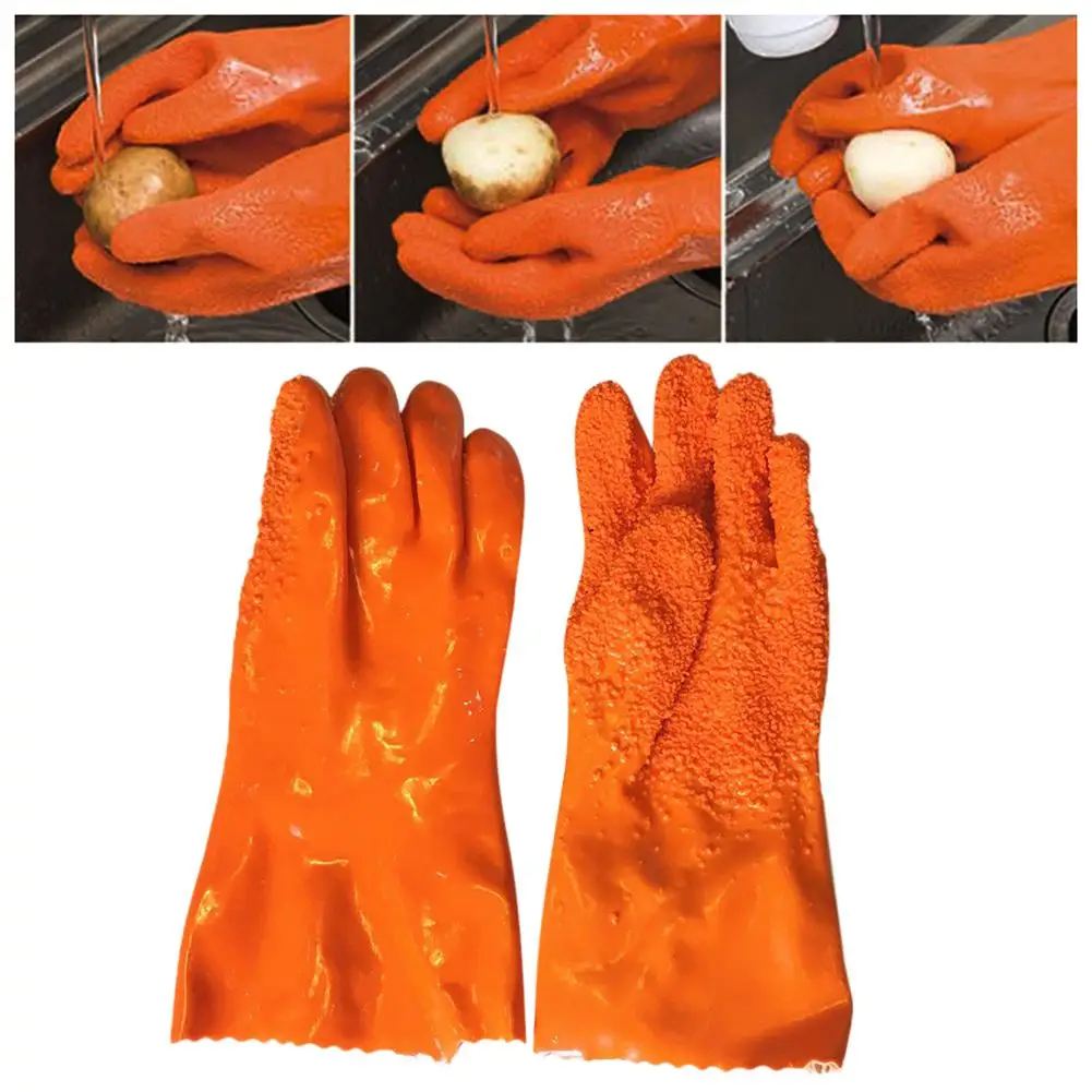 Creative Peeled Potato Cleaning Gloves Kitchen Magic Non slip Vegetable