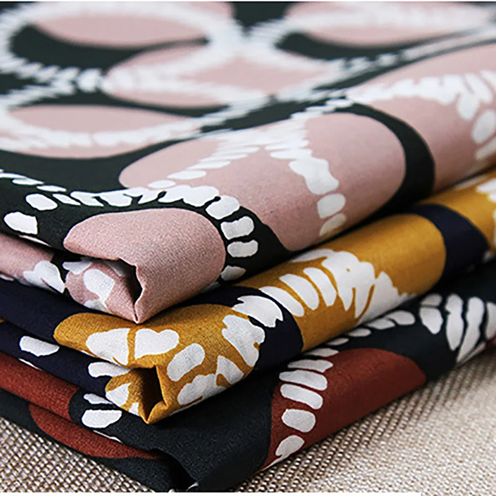 Lychee Life 50x140 см Круглый печатный материал красочные ткани Ручное шитье для поделок одежда поставки украшения