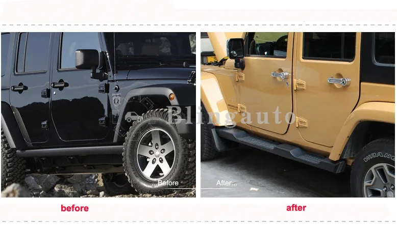 Подходит для Jeep Wrangler JK 4 двери 4D 2007- 2 шт. Левая Правая Беговая доска боковые шаги nerf бар Автомобильная педаль боковые лестницы