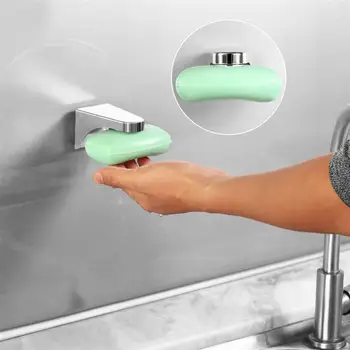 

Home Bathroom Magnetic Soap Holder Container Dispenser Wall Attachment Adhesion Soap Dishes 7 Colors