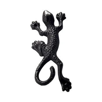 

Heavy Duty Garden Hook Key Holder Balcony Storage Organizer Cast Iron Rustic For Hanging Plants Gecko Shape Easy Install