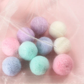 

10PCS Pet Toy Ball Cat Dog Small Toy Wool Felt Small Ball Stretch Ball