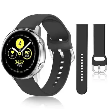 

20mm 22mm Silicone Watch Band for Samsung Galaxy Watch 42mm Active2 40/44/46 mm Soft Sport Watch Strap for Samsung Replacement