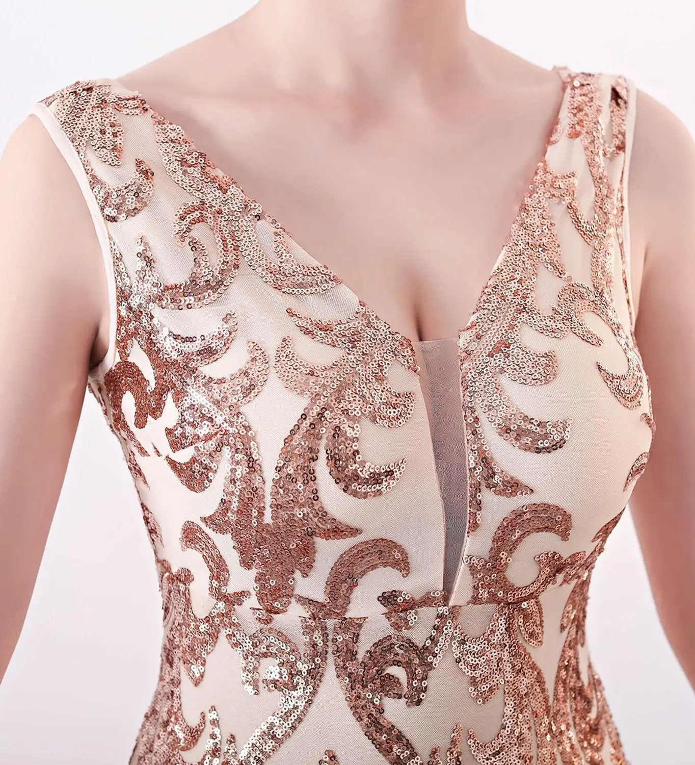 Solovedress блестящая ткань темно-синего цвета блесток Русалка вечернее платье с разрезом V шеи без рукавов блестящие вечерние платья vestido de fiesta SL-E91