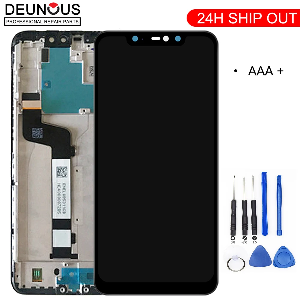 10-сенсорный экран испытания AAA Качество ЖК-дисплей+ рамка для Xiaomi Redmi Note 6 Pro ЖК-дисплей Экран дисплея Замена для Redmi Note 6 Pro ЖК-дисплей