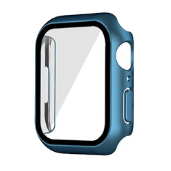 Premium Plated Glass Cover & Screen Protector for 45mm series 7 8 9 (Abyss Aluminum)