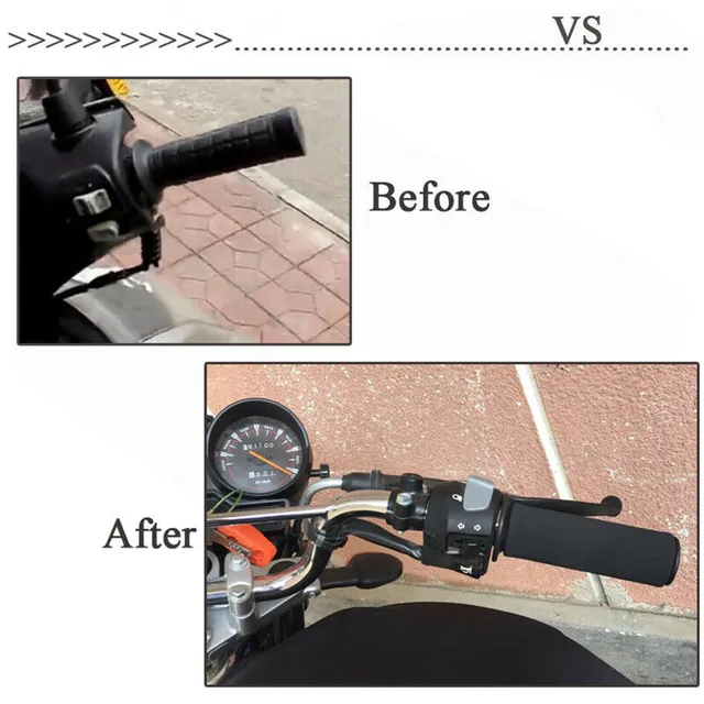 2 Manopole Antivibrazioni Per Moto - Schiuma Antiscivolo, Universali Per Manubri 3,17-3,68 Cm