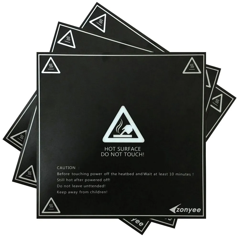 

3d Printing Build Surface 3d Printer Heat Bed Platform Sticker 200mm X 200mm Square Black