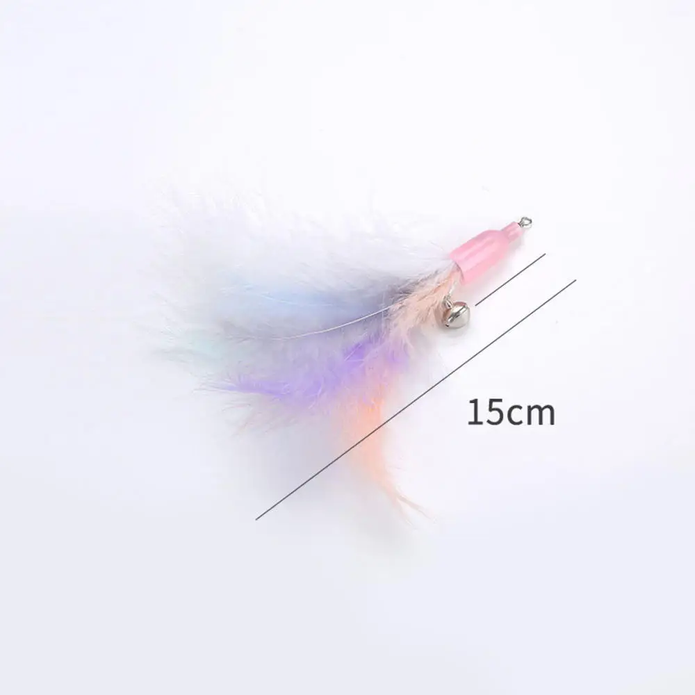 Pet Cat Toy Teaser Bell Feather Stretch Fishing Rod Play Wand Interactive Toys Pets Accessories High Qulity Replacement Heads Pet Cat Toy Teaser Bell Feather Stretch Fishing Rod Play Wand Interactive Toys Pets Accessories High Qulity Replacement Heads