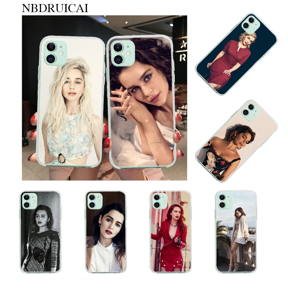 NBDRUICAI Emilia Clarke Чехол черный мягкий чехол для телефона iPhone 11 pro XS MAX 8 7 6 6S Plus X 5S SE XR |
