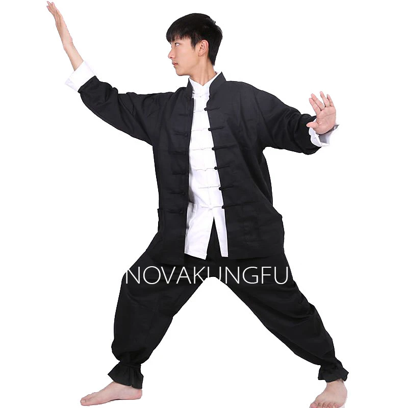 3 Pieces All Cotton Chinese Martial arts Suit Kung fu Tai chi Uniform
