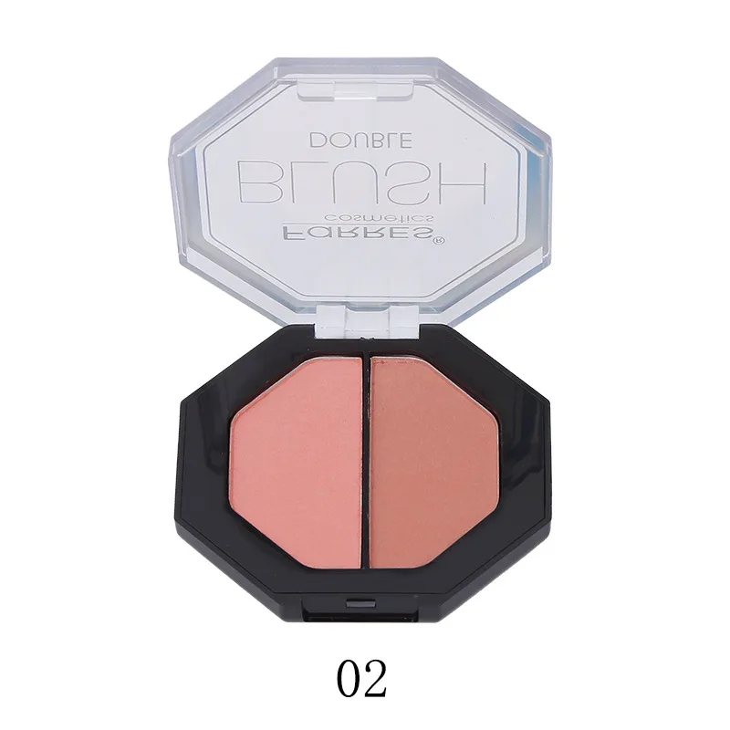 02 Farres nude blusher палитра для макияжа лица Натуральный хайлайтер контурный пигмент стойкий водонепроницаемый Осветляющий Румяна AM173 - Цвет: 02