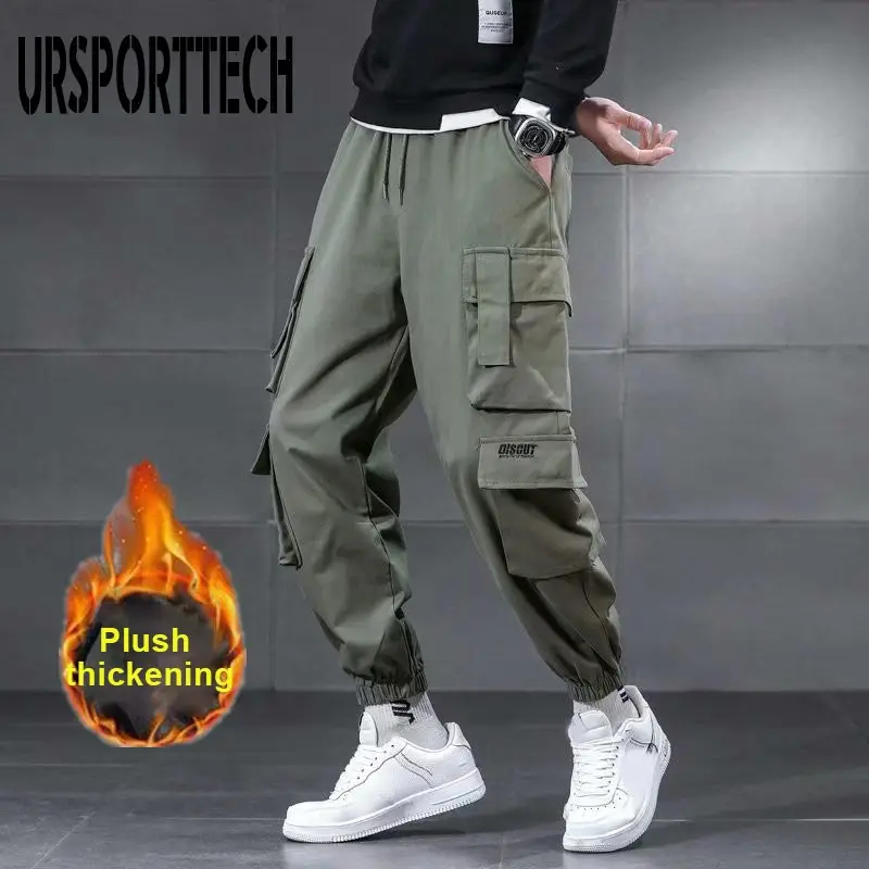 Pantalones de estilo Hip Hop para hombre, ropa de masculina, holgados, de terciopelo, estilo Harem, Cargo, talla grande 5XL - AliExpress Ropa de hombre