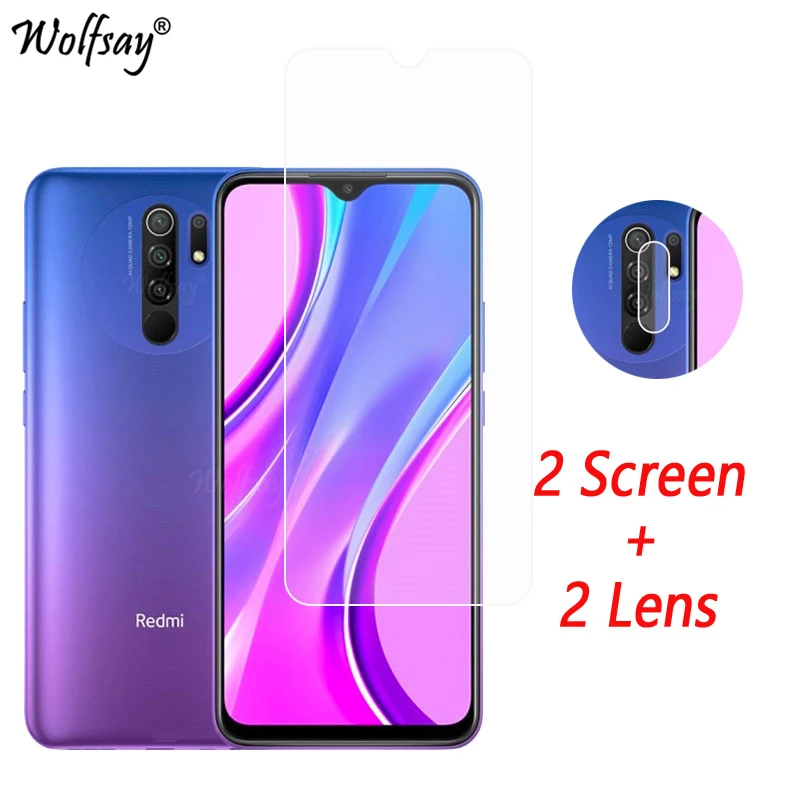 Защитная пленка для объектива камеры Xiaomi Redmi 9 закаленное стекло экрана 10 9T 9C Note |