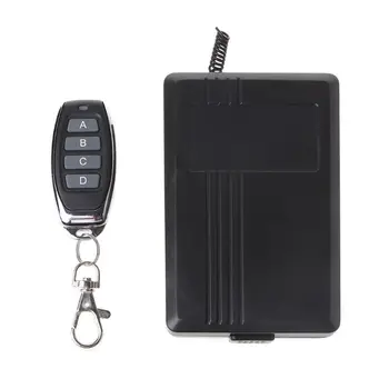 

433MHz 85-250V 4CH Wireless RF Remote Control Switch 4 Buttons Receiver for Door