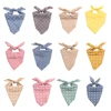 Pet Bandanas Plaid Dots Style Cotton Washable Dog Bandanas Scarf Bowties