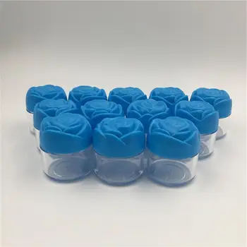 

12 pcs 20 ML 0.7 Oz clear cream mini jar small empty bottles New rose pattern cosmetics container bank Beauty salon bottling