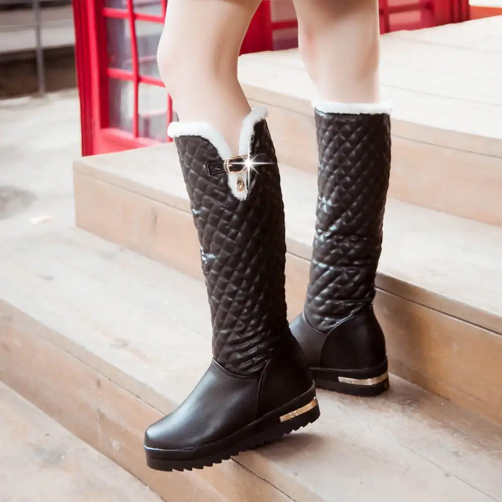 

SARAIRIS SALE Waterproof Plus Size 43 Hot Sale Platform Snow Boots Woman Shoes Add Fur Comfortable Shoes Women Boots Female
