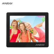Andoer 8" HD Wide Screen High Resolution Digital Photo Picture Frame Alarm Clock MP3 MP4 Movie Player with Remote Control