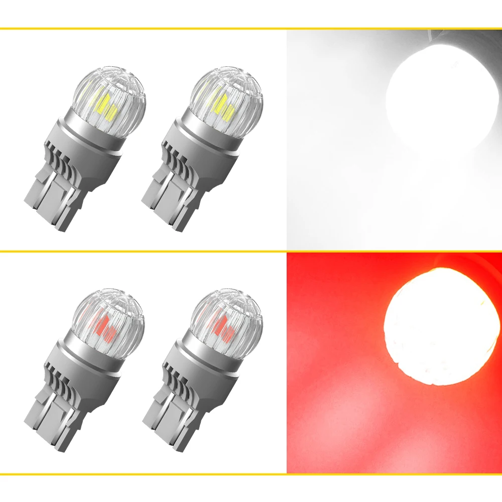 AUXITO 2Pcs T20 LED 7440 WY21W W21W LED  7443 W21/5W LED      ڵ ȣ     