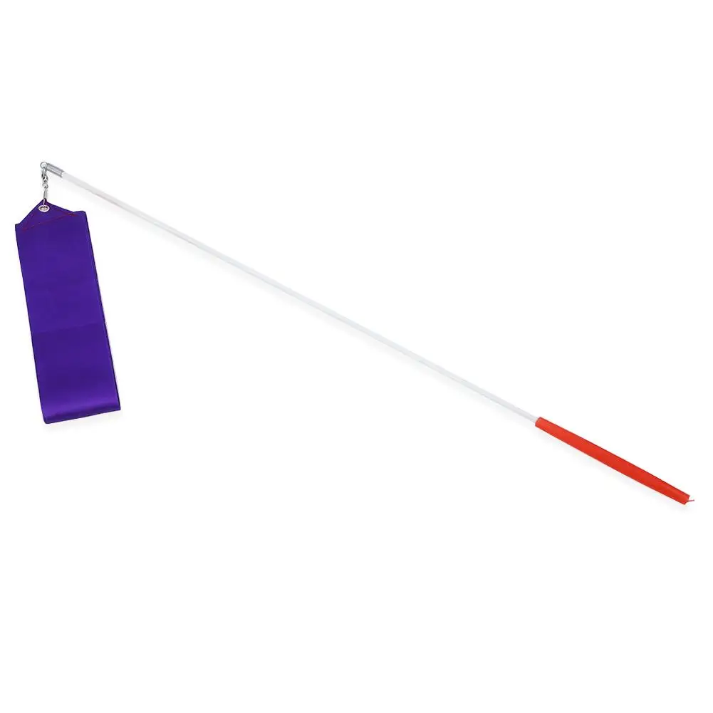 Purple 4 м ритмический гимнастический танец гимнастика ленточный стример жезл - Цвет: Purple
