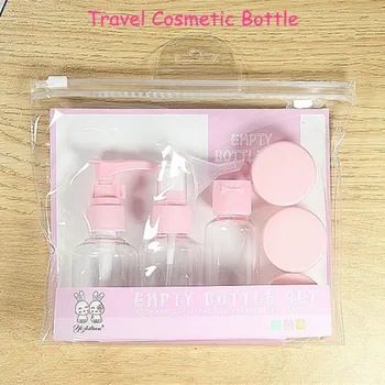 

8pcs Travel Bottles Set Leak Proof Refillable Toiletries Containers for Liquid Shampoo with Spray Bottle Face Cream Jar Pot