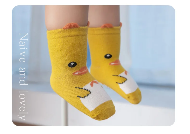 6 пар в упаковке, новые милые детские носки с объемным рисунком нескользящие носки для малышей носки для вечеринок с животными