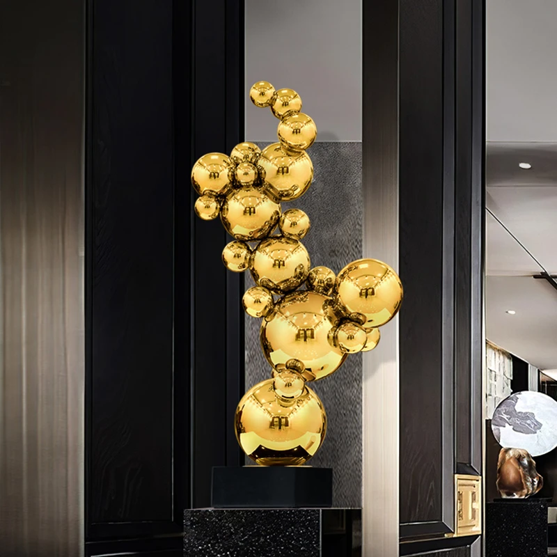 Home Decoration Parts Large Floor Ornaments Sculpture Nordic Room Decor Upscale Handicraft Model