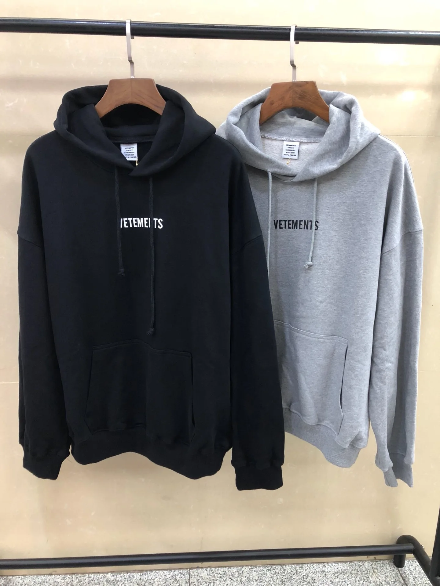 2020 Vetements Logo Embroidery Washing Label Sitiching Women Men Unisex Hoodies Sweatshirt Hiphop Oversized Hoodie Pullover | Мужская