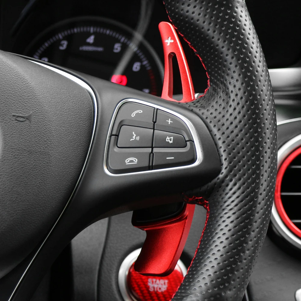 1 пара автомобиля рулевое колесо сдвиг Paddle Shifter расширение для Benz A B C E GLE класс CLS W177 W205 W213 C257 X253