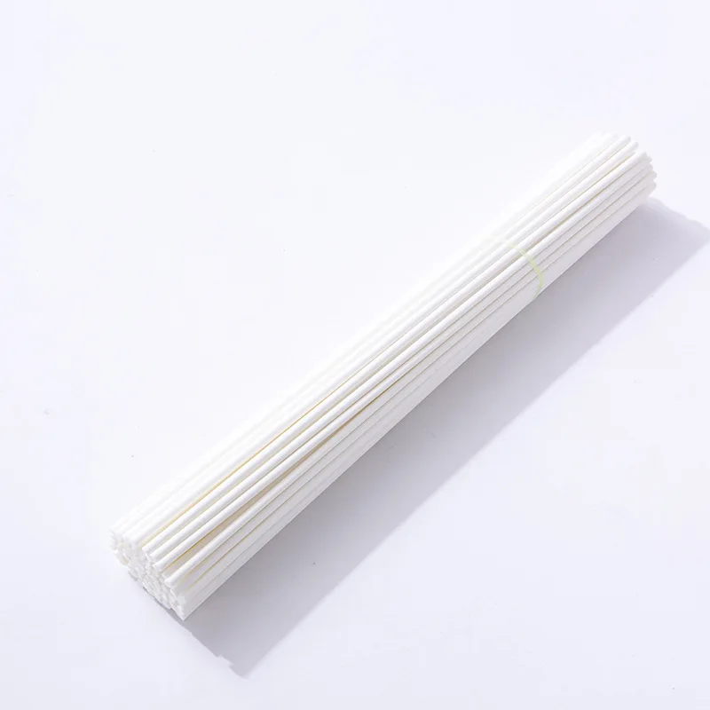 Essential oil diffuser reed diffuser refill sticks 50PCS Dia 3/4/5MM Home Fragrance Premium White Polyester Fiber Sticks Essential oil Rattan Diffuser Sticks for Air Freshener