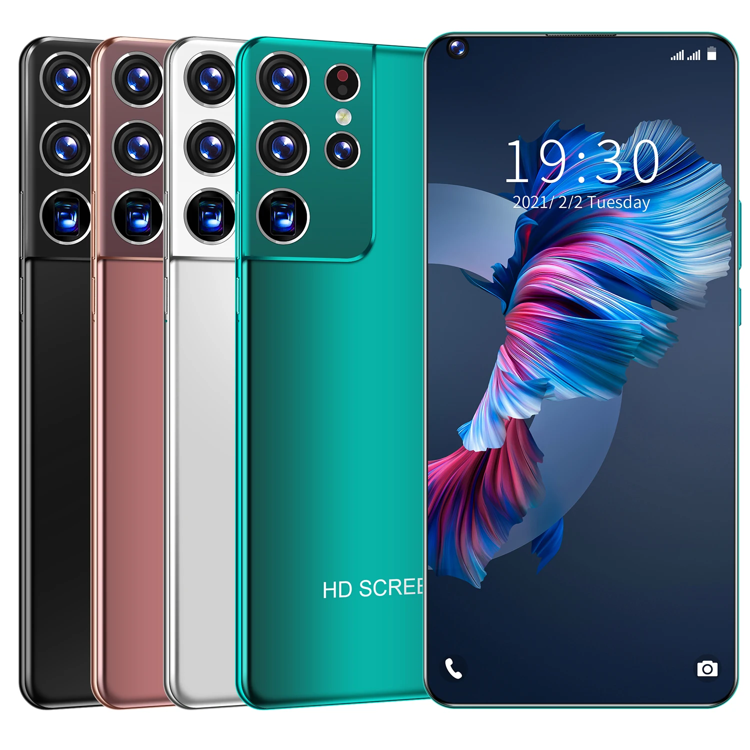 Galay S21 Ultra 7.3 Inch Smartphone 6800mAh Unlock Global Version 5G Android 10.0 24MP+48MP 12GB+512GB Celulares Smartphone