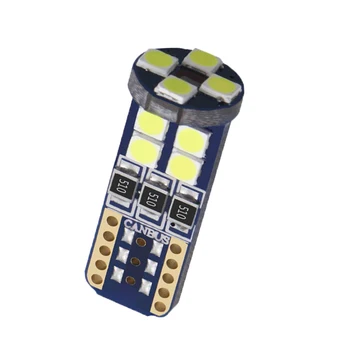 

2PCS Extremely Bright Led Width Lamp W5W T10 3030 12SMD Car LED Stepless Decoding Reading Lamp License Plate Lamp