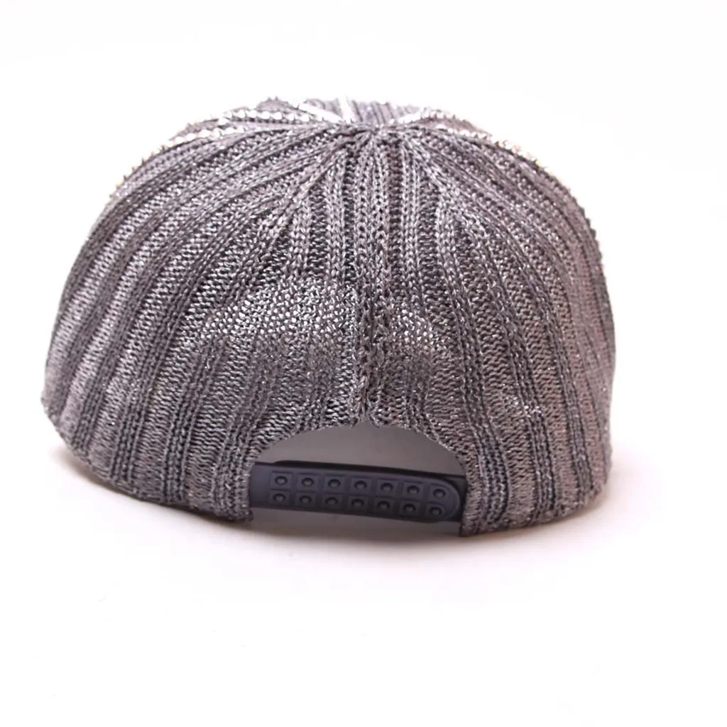 Vintage Women Unisex Cap Rhinestone Sun Hat Denim Cap Fashion Baseball Hat Topee Gorras Para Hombre For Chapeau#LR1