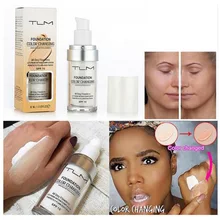 TLM 30ML Magic Color Changing Liquid Foundation Makeup Base Nude Face Cover Concealer Long Lasting Makeup Skin Tone Foundation