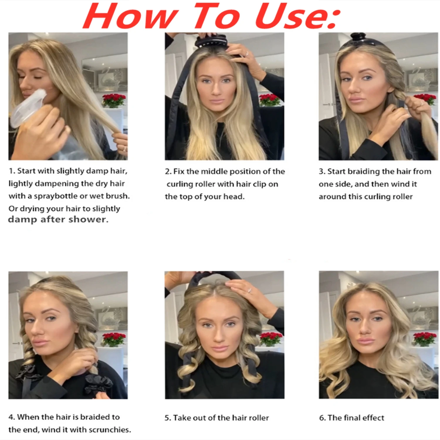 Heatless Curls Headband Heatless Hair Curlers Gifts For Idea