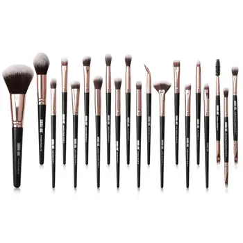 

20 pcs/Set Eye Makeup Brush Nylon Fiber Brush Foundation Powder Blush Eyeshadow Concealer Lip Brush Fan Brush Cosmetics Tool