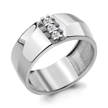 

Ring AQUAMARINE with cubic, silver 925