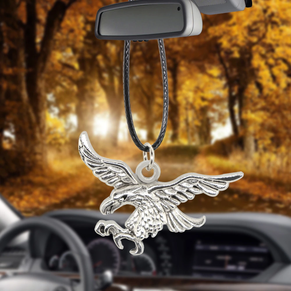 Colgante de coche, decoración de espejo retrovisor de águila, adornos  colgantes de dijes, accesorios de Interior de automóviles, regalos de  vacaciones|Ornamentos| - AliExpress