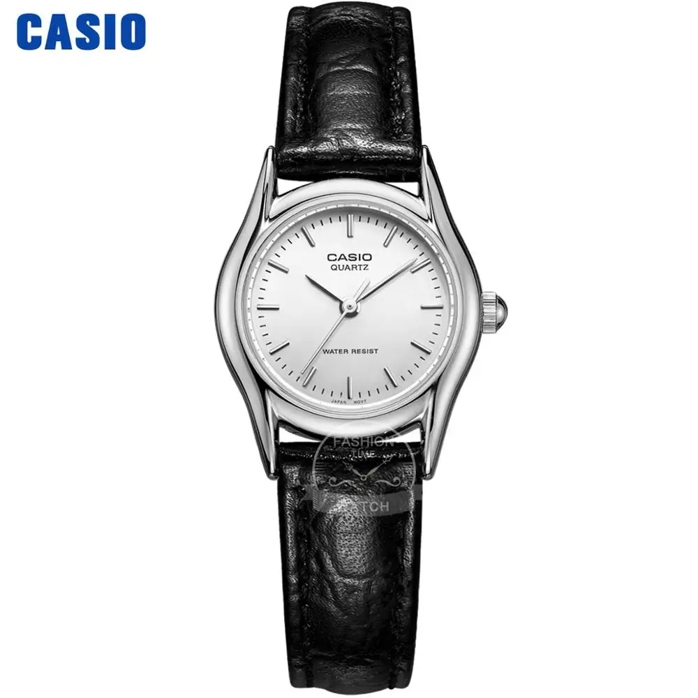 LTP1094E7A Casio watch Часы аналоговые женские кварцевые часы модные простые 30 м водонепроницаемые часы указка кожаный ремешок студенческие женские часы Reloj Mujer Relogio Feminino LTP-1094E - Цвет: LTP1094E7A