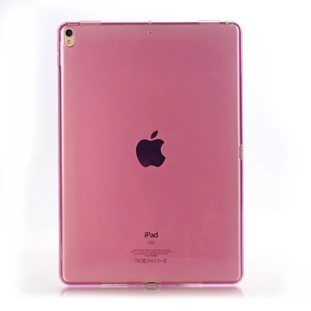 Розовый MBPMATE для Apple iPad air 3 10,5 мягкий TPU crystal прозрачный силиконовый защитный чехол-накладка для iPad Pro 10,5+ подставка для ручек - Цвет: Розовый