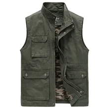 Мыть хлопок жилет Для мужчин's; сезон осень-зима; большой Размеры Повседневный жилет Для мужчин жилет с капюшоном натуральный хлопок на одежде