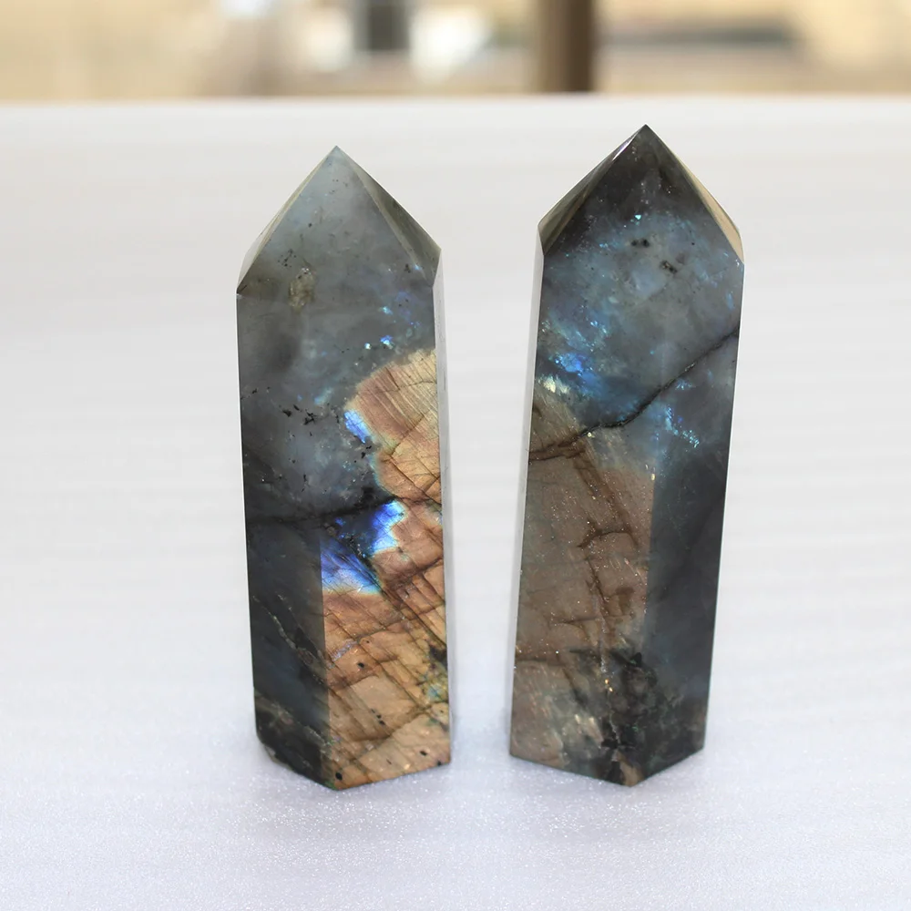Runyangshi 1 шт. натуральный Лабрадор feldspar Исцеление палочкой камни для аквариума для рукоделия украшения домашний Декор подарок
