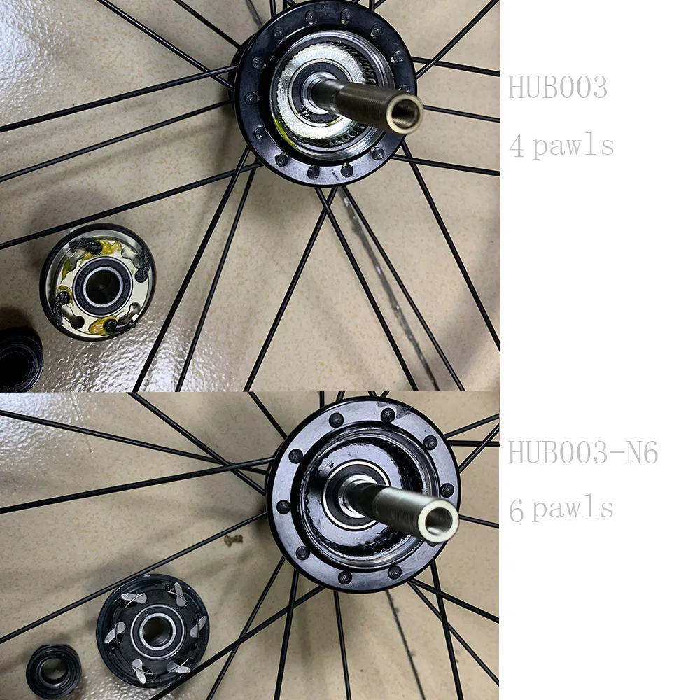 SILVEROCK NBR Leichtmetallfelgen 16 Zoll 349 1 3/8 Externe 7-Gang-Felge mit Felgenbremse für Brompton 3sixty Ultraleichtes Faltrad Laufradsatz – Detail 3