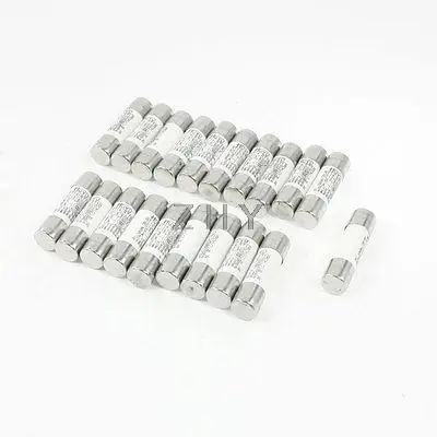 

10mm x 38mm Quick Fast Blow Ceramic Fuse Link 6A 500V AC RT14 RT18 R015 20 Pcs