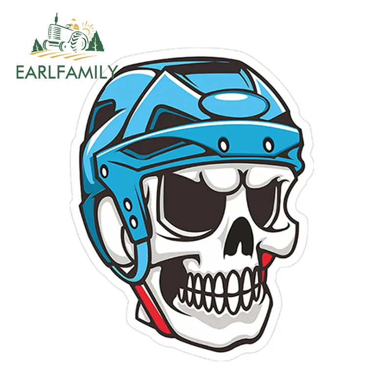 EARLFAMILY 13 см x 10 1 с рисунком череп шлем светоотражающий 3D наклейка на машину