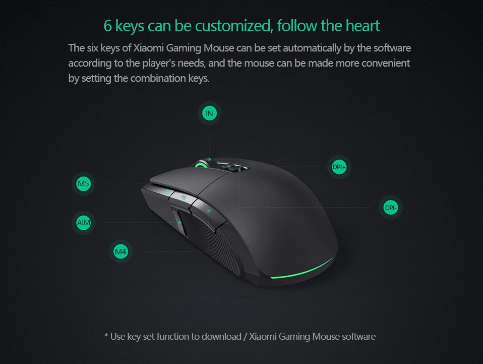 Original Xiaomi Wireless Gaming Mouse 7200DPI RGB Backlight Game Optical Rechargeable 32-bit ARM USB 2.4GHz Computer Mouse (7)