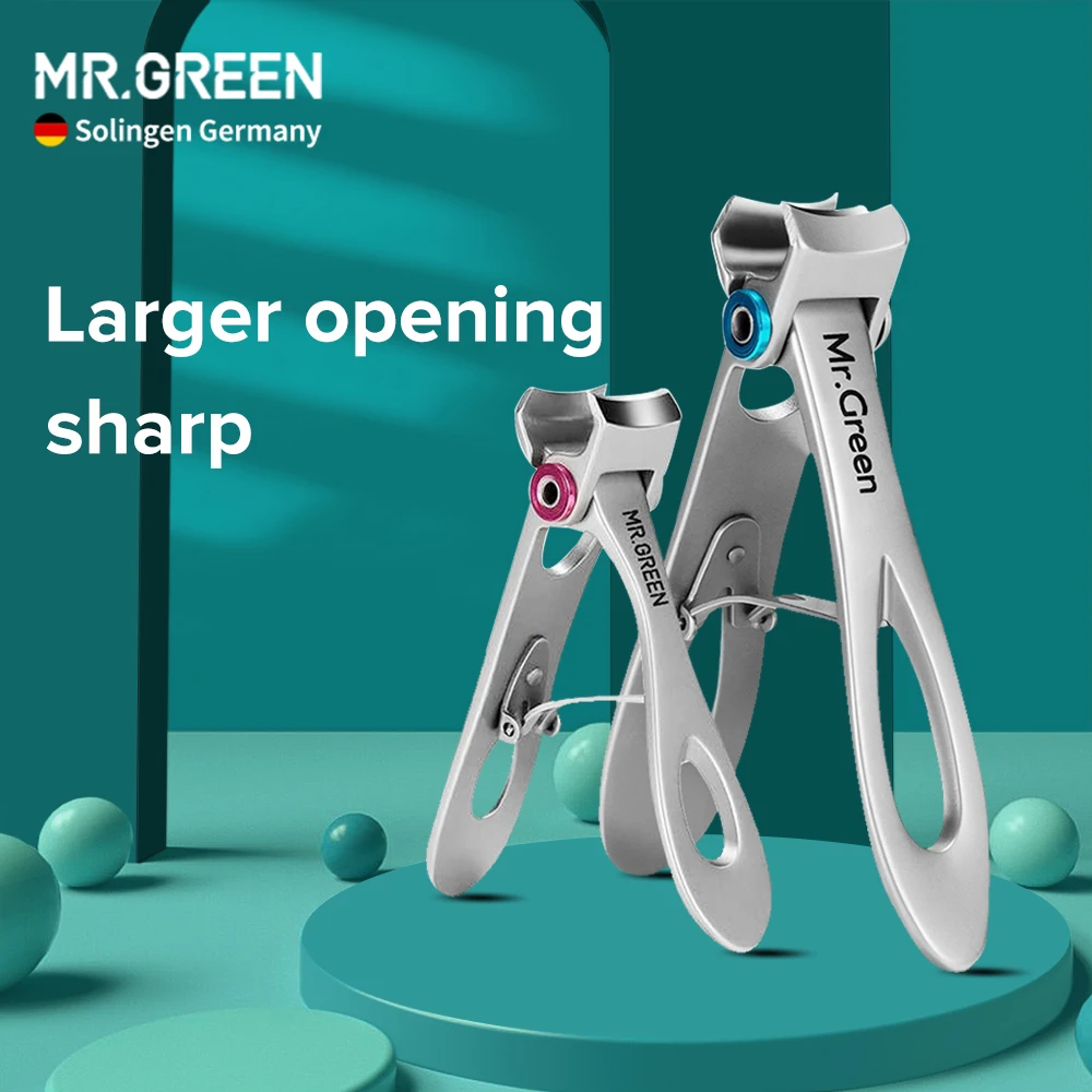 Кусачки MR.GREEN для ногтей набор из нержавеющей стали широкие ноготь маникюра